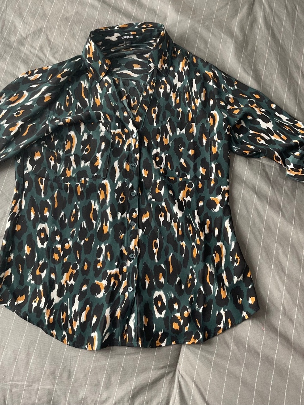 NWOT. Loft leopard print blouse.